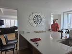 Abstract Motion Art Clock