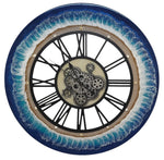 Moving Gears Ocean Clock Various Sizes