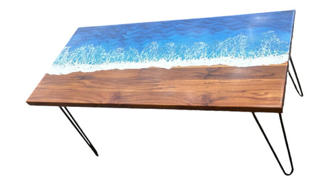 Walnut Ocean Coffee Table