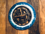 Rustic Gears Ocean Clock various sizes